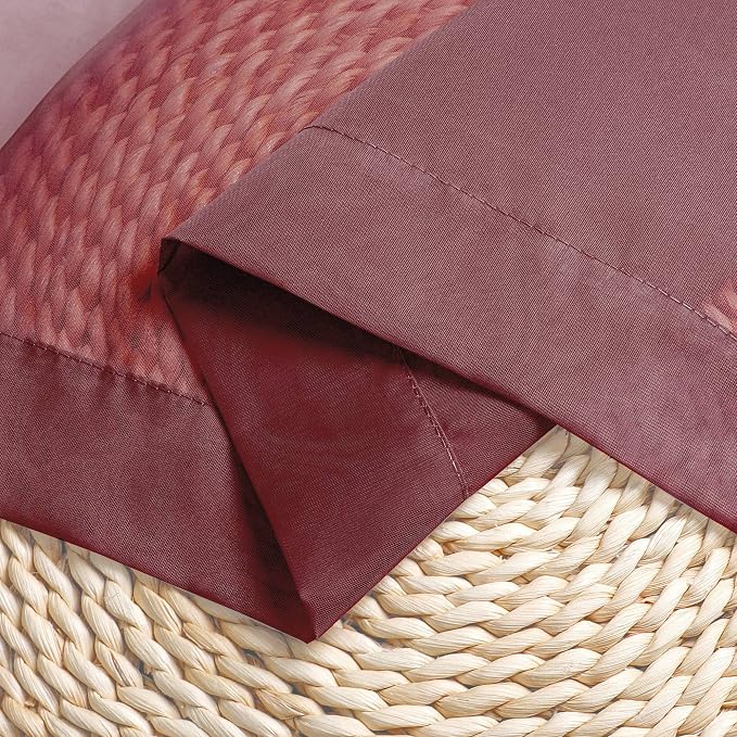 OWENIE Sheer Curtains 54 inches Long 2 Panels Set, Rod Pocket Curtain Sheers - Image 7
