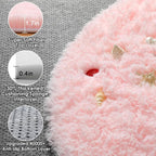 ONASAR Light Pink Round Area Rugs 4ft - Image 2