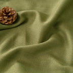 LAMIT Moss Green Linen Curtains 72 inches Long - Image 3