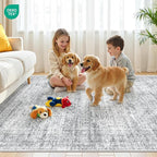 8x10 Area Rugs for Living Room, Non-Slip Backing Large Washable Rug for Nursery - Image 9