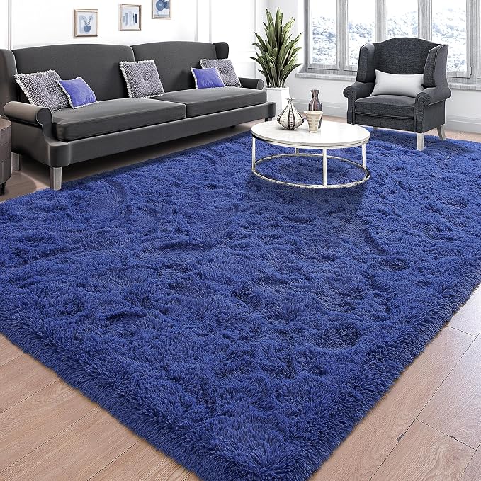 Tepook Fluffy Large Rugs for Living Room, Shag Area Rug 6x9 Soft Carpet for - Image 2